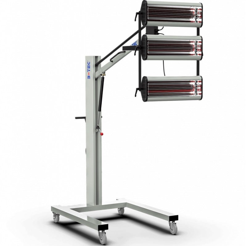 B-Tec IR-X3  IR-Droger met 3 cassettes