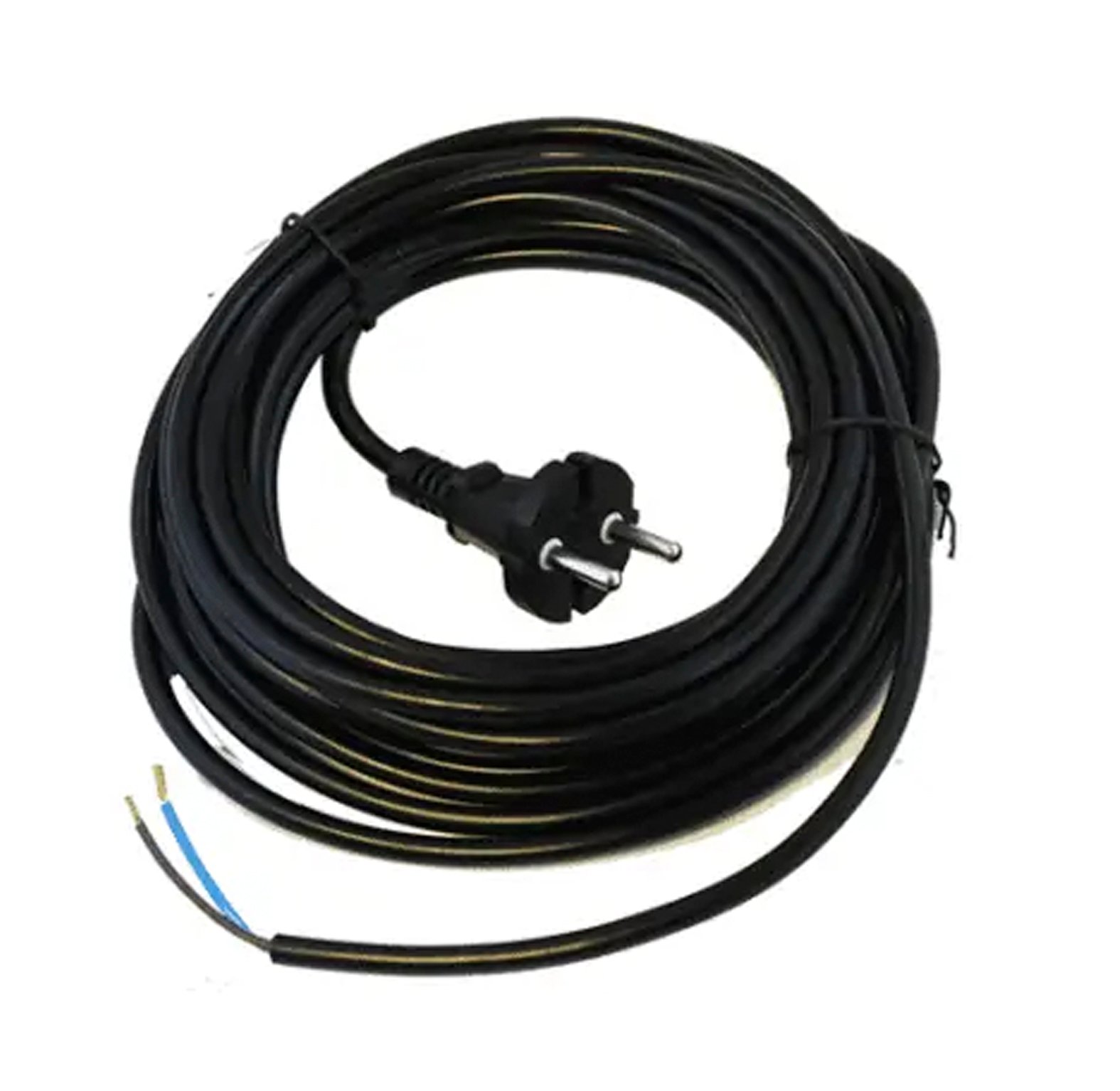 Stofzuigerkabel, 3x1.5mm 15meter zwart