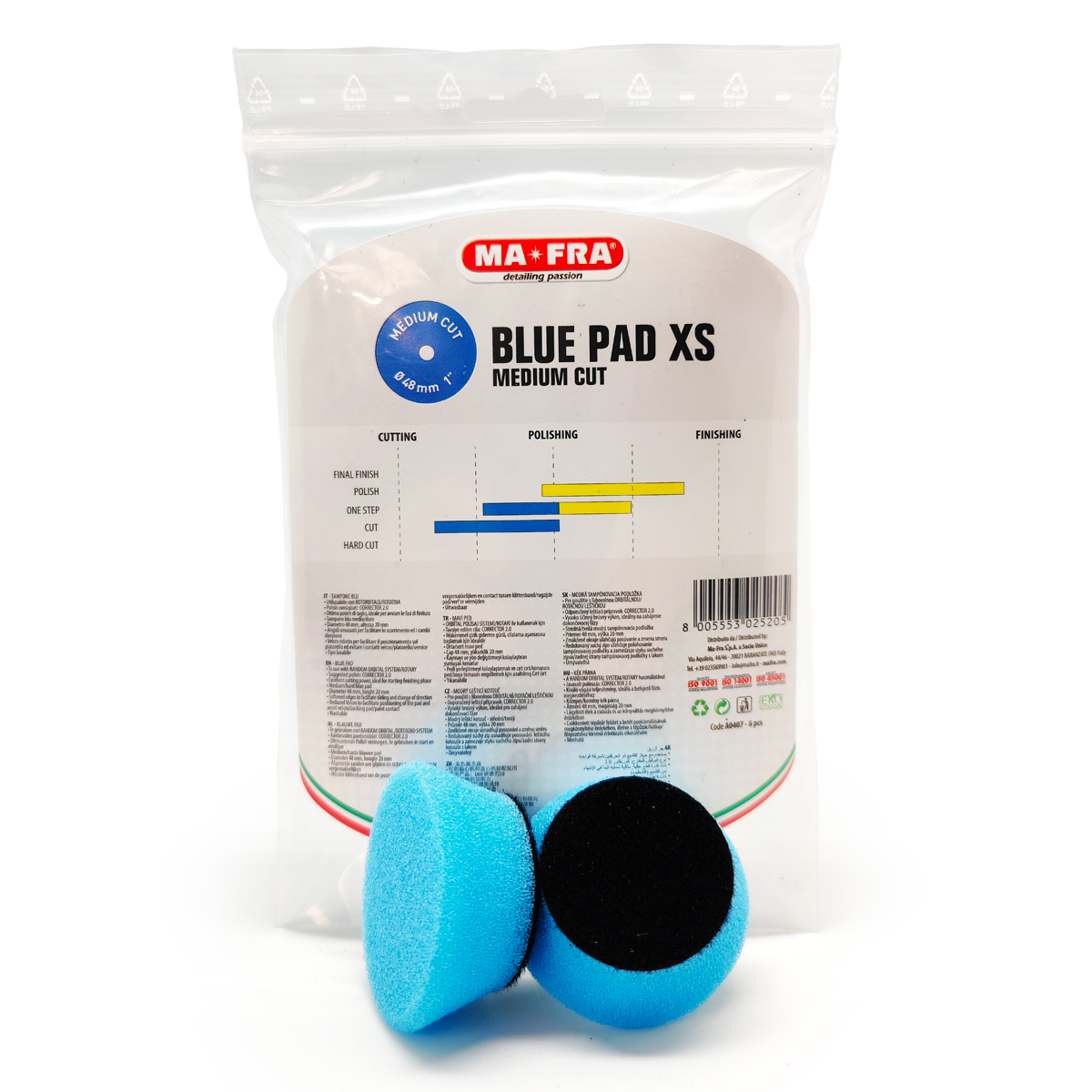 Foampad MaFra, Slim Blauw 1" Med-Hard