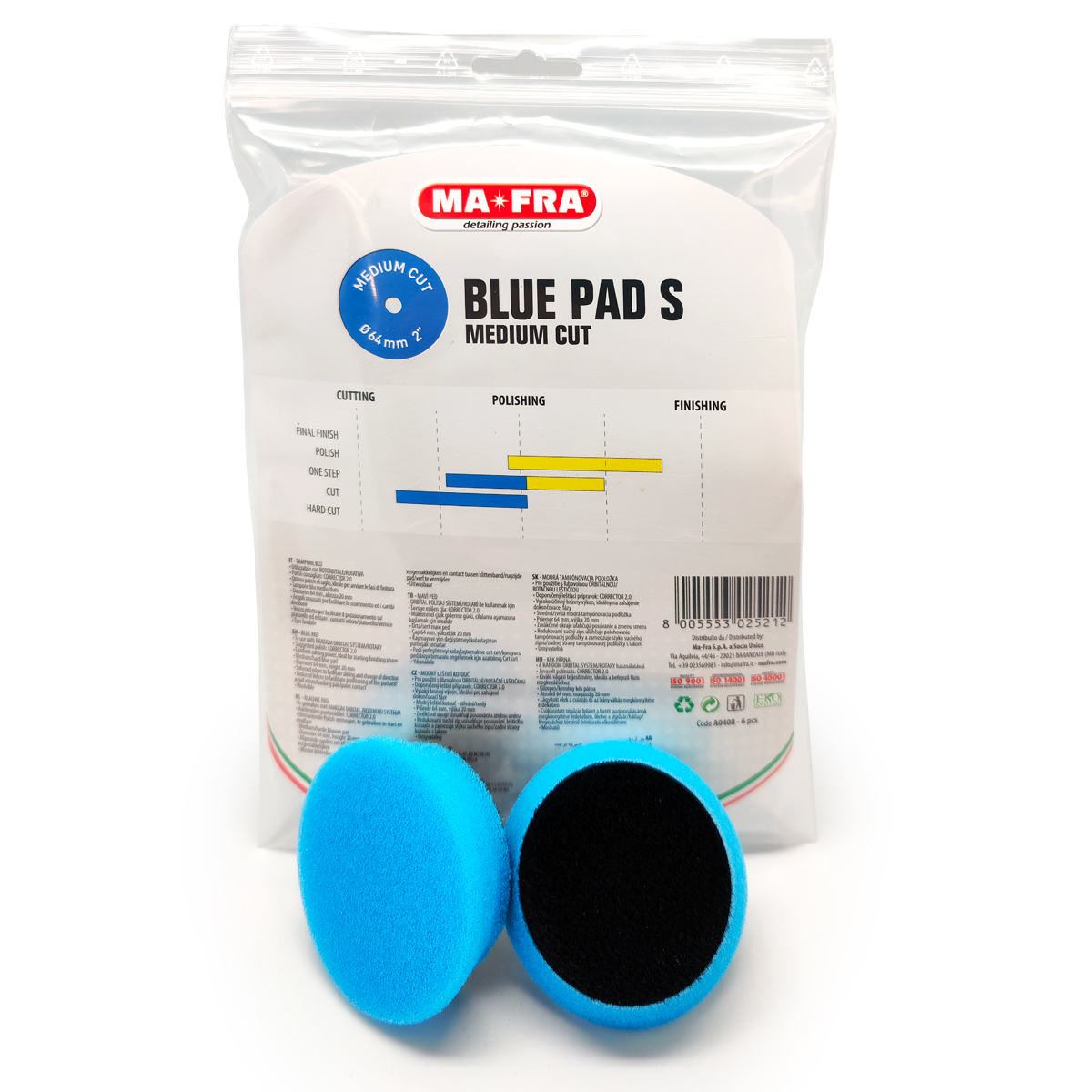 Foampad MaFra, Slim Blauw 2" Med-Hard