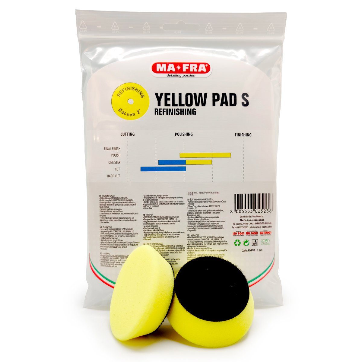 Foampad MaFra, Slim Geel 2" Medium