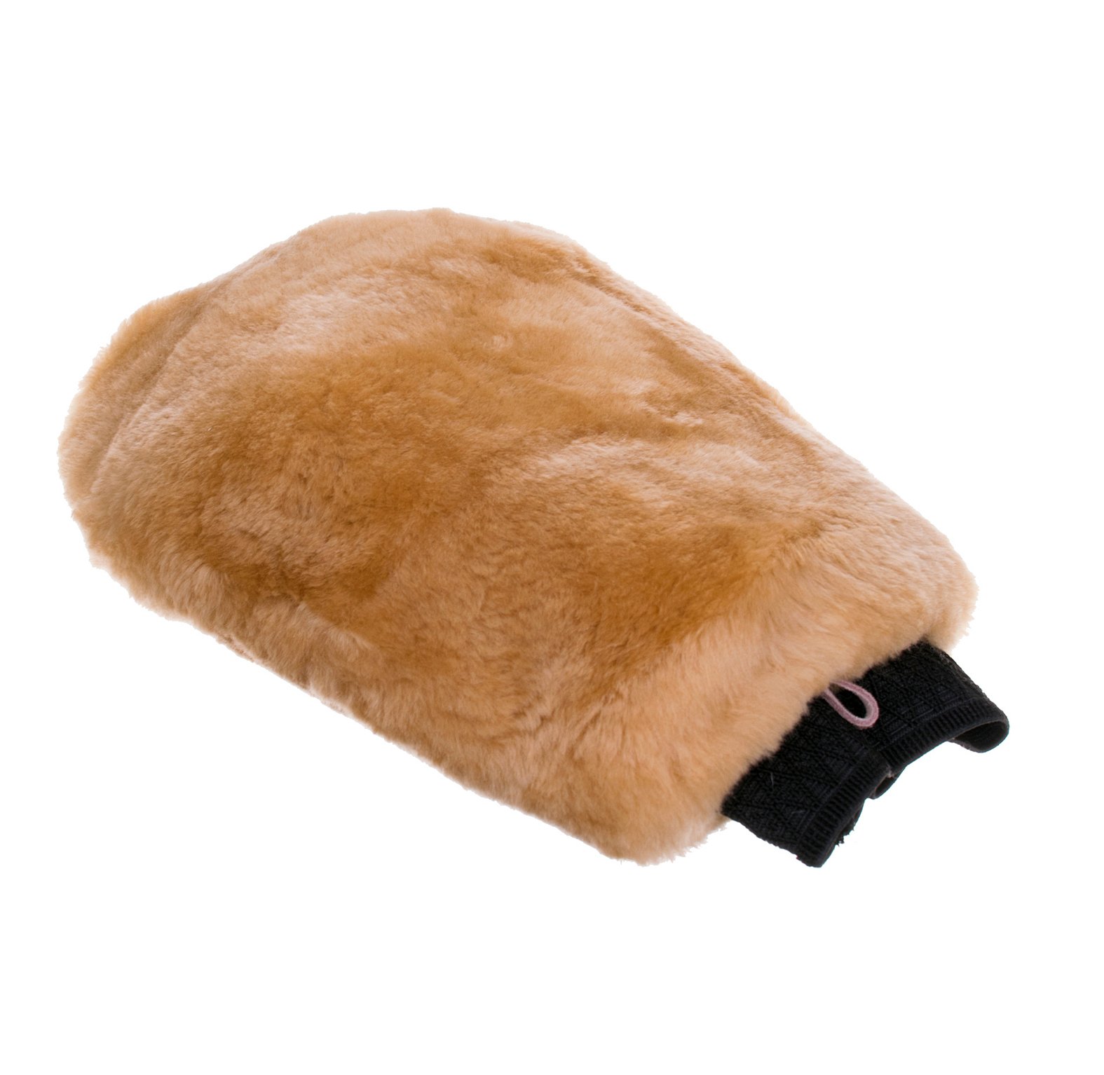 Washandschoen, Wol Merino Bruin 2 zijdig