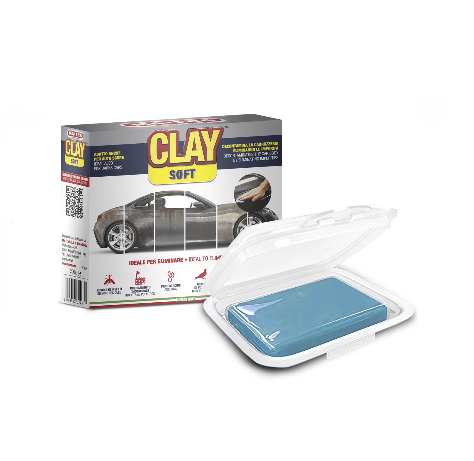 Clay Bar, Mafra Blauw Soft 200gr