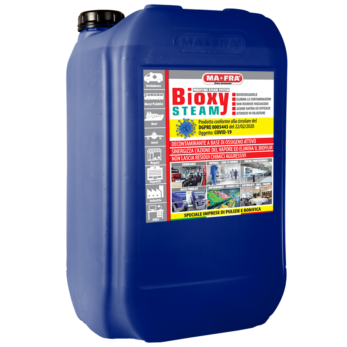 Desinfectie, Bioxysteam Industrial 5KG