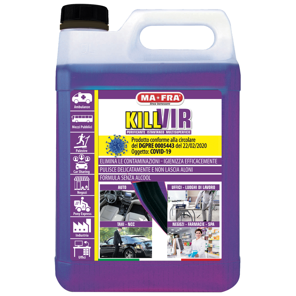 Killvir , Desinfectie 5 L