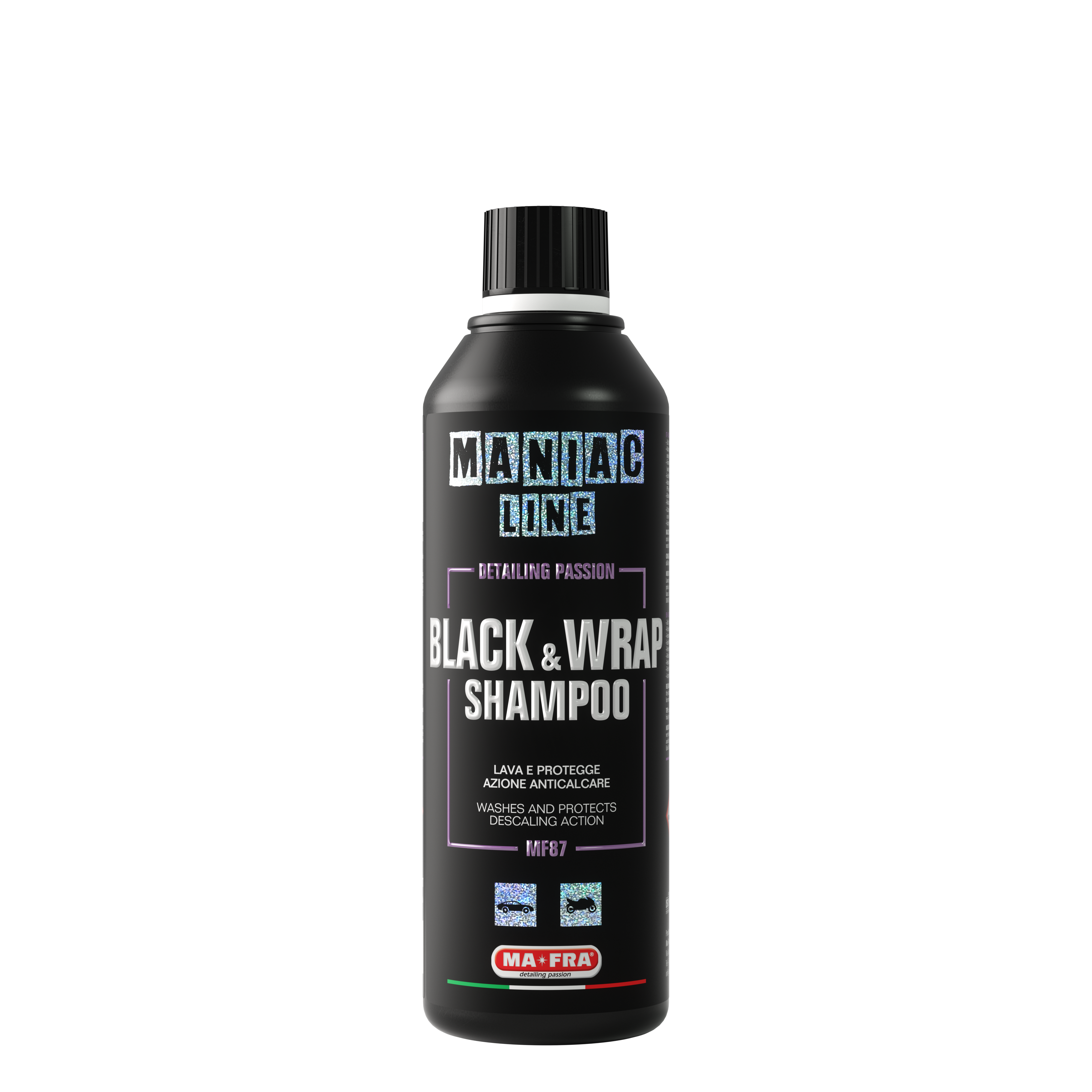 Maniac, Black & Wrap Shampoo 0,5L