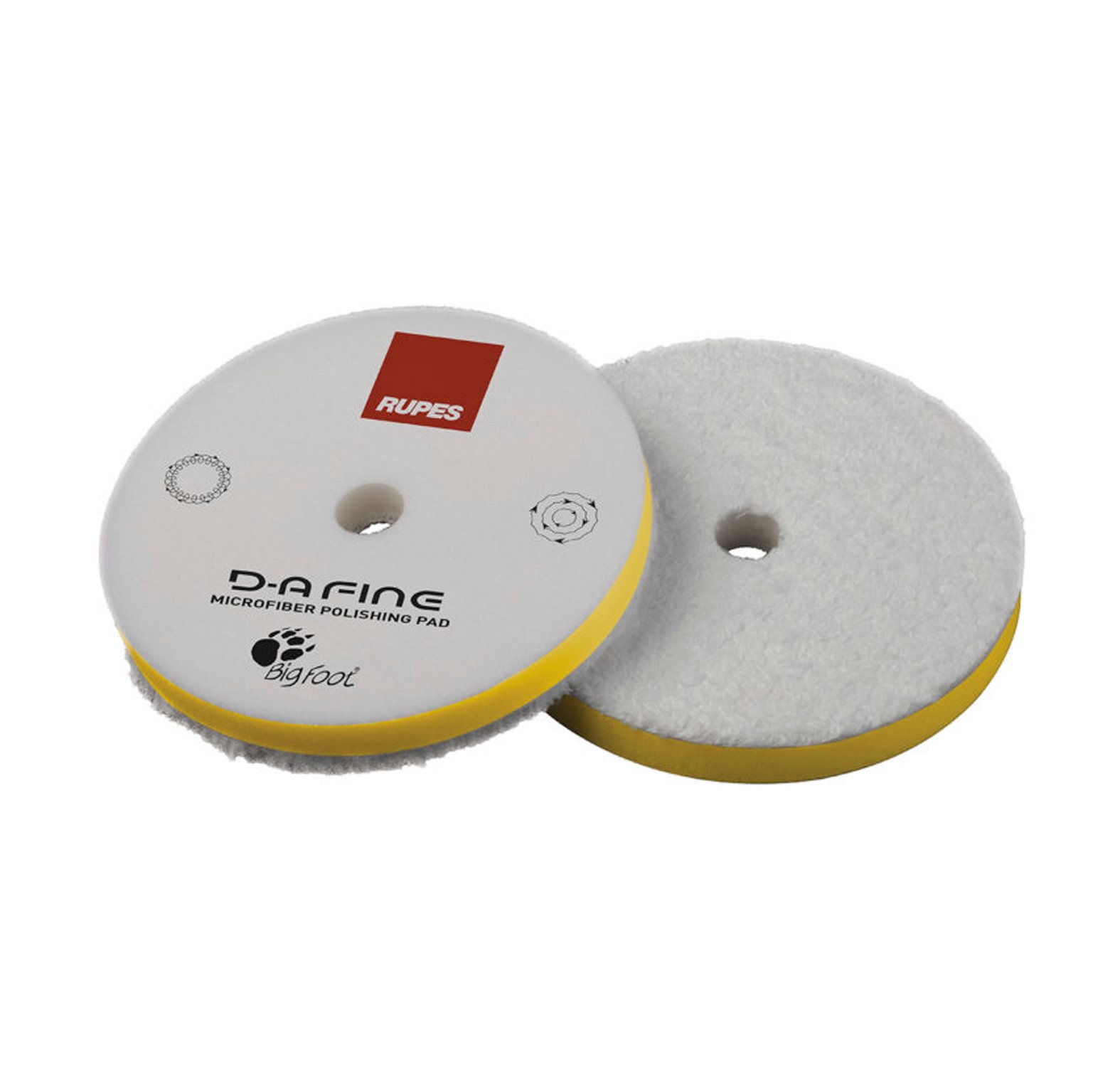 Microfiberpad Rupes, Geel Medium 6"