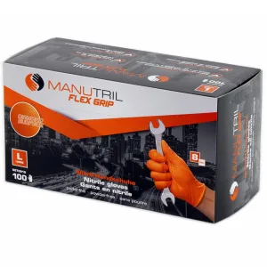 Handschoenen Nitriel Zwart GRIP, L Q80