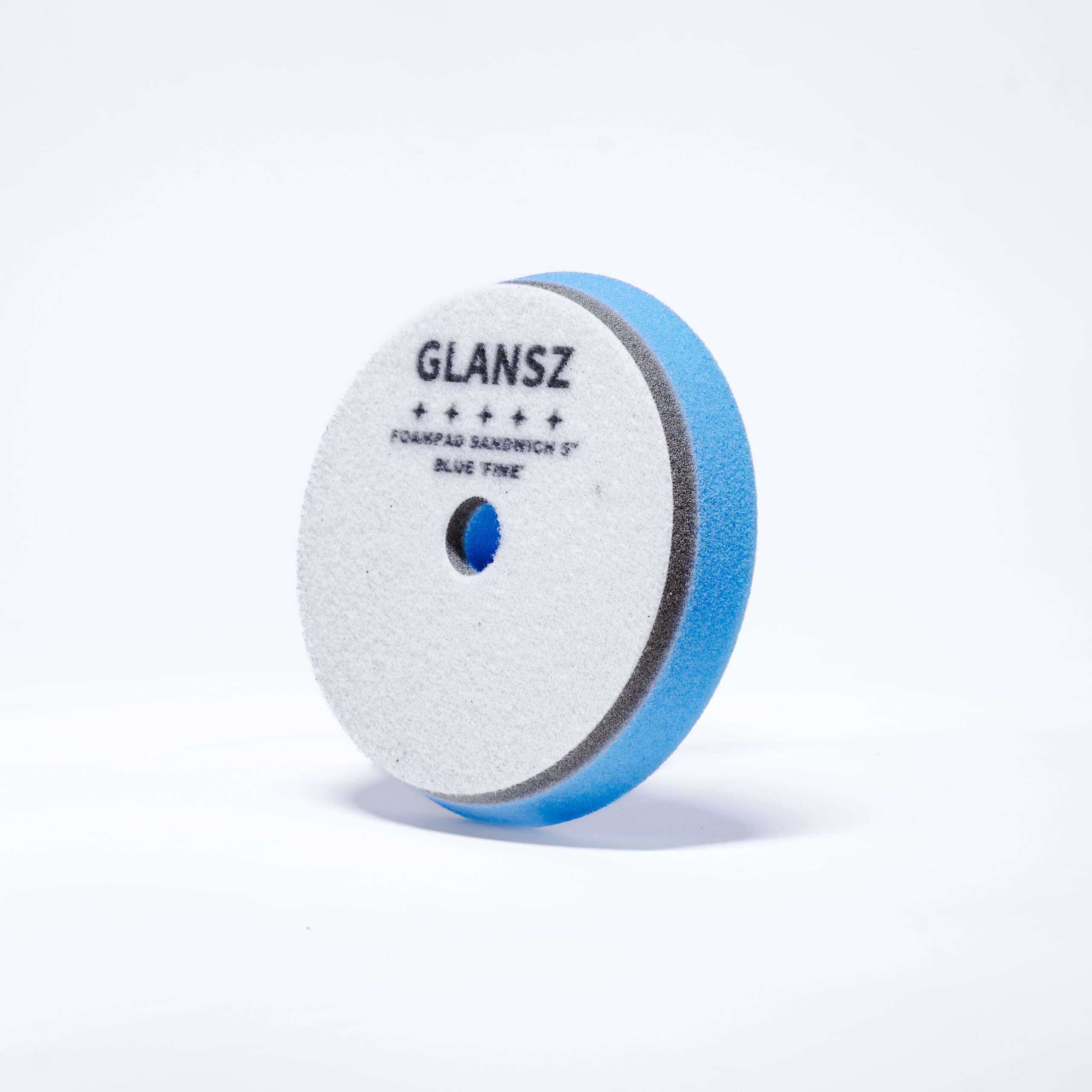 Foampad Glansz, Sandw. Blauw 5" Fijn