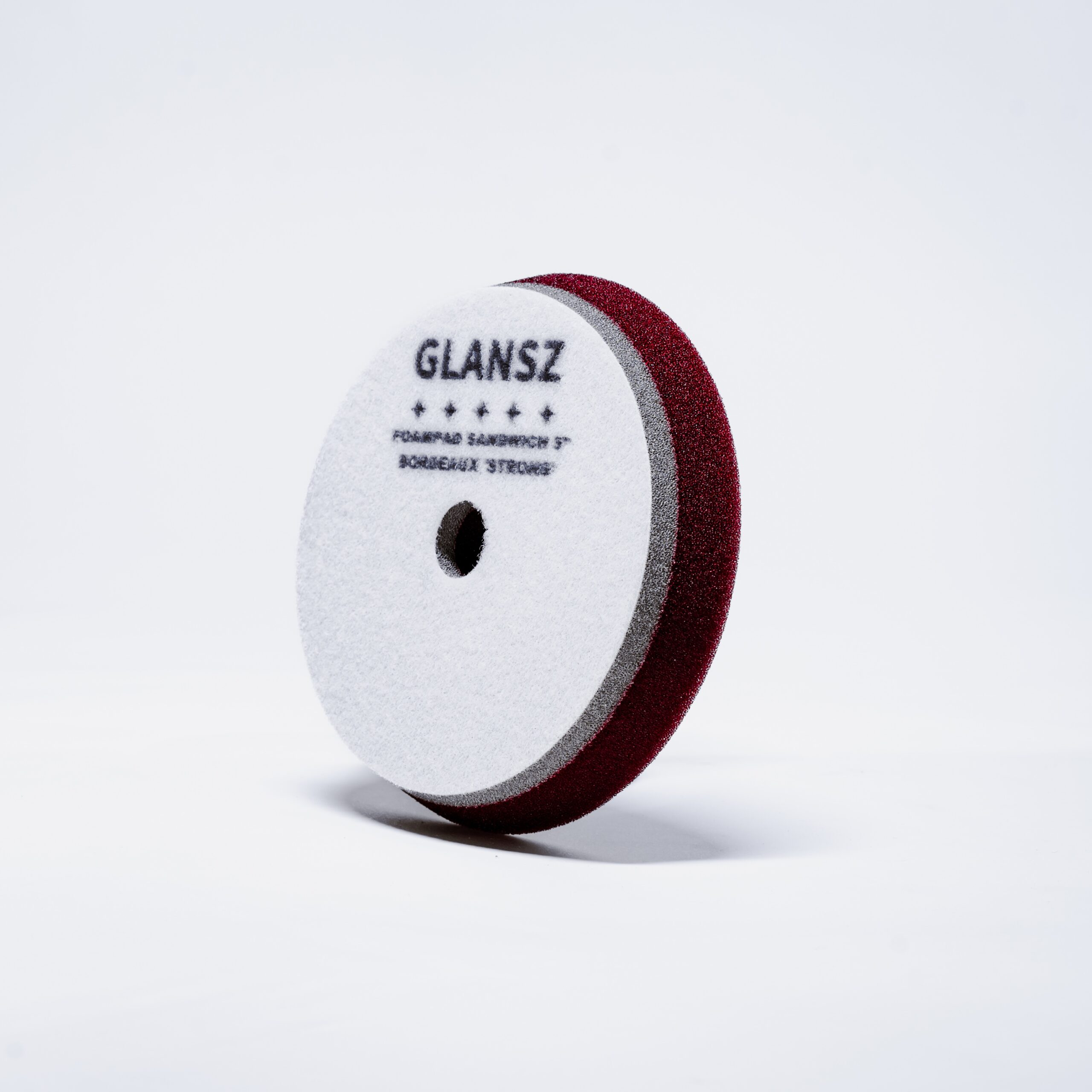 Foampad Glansz, Sandw. Bordeaux 3" Sterk