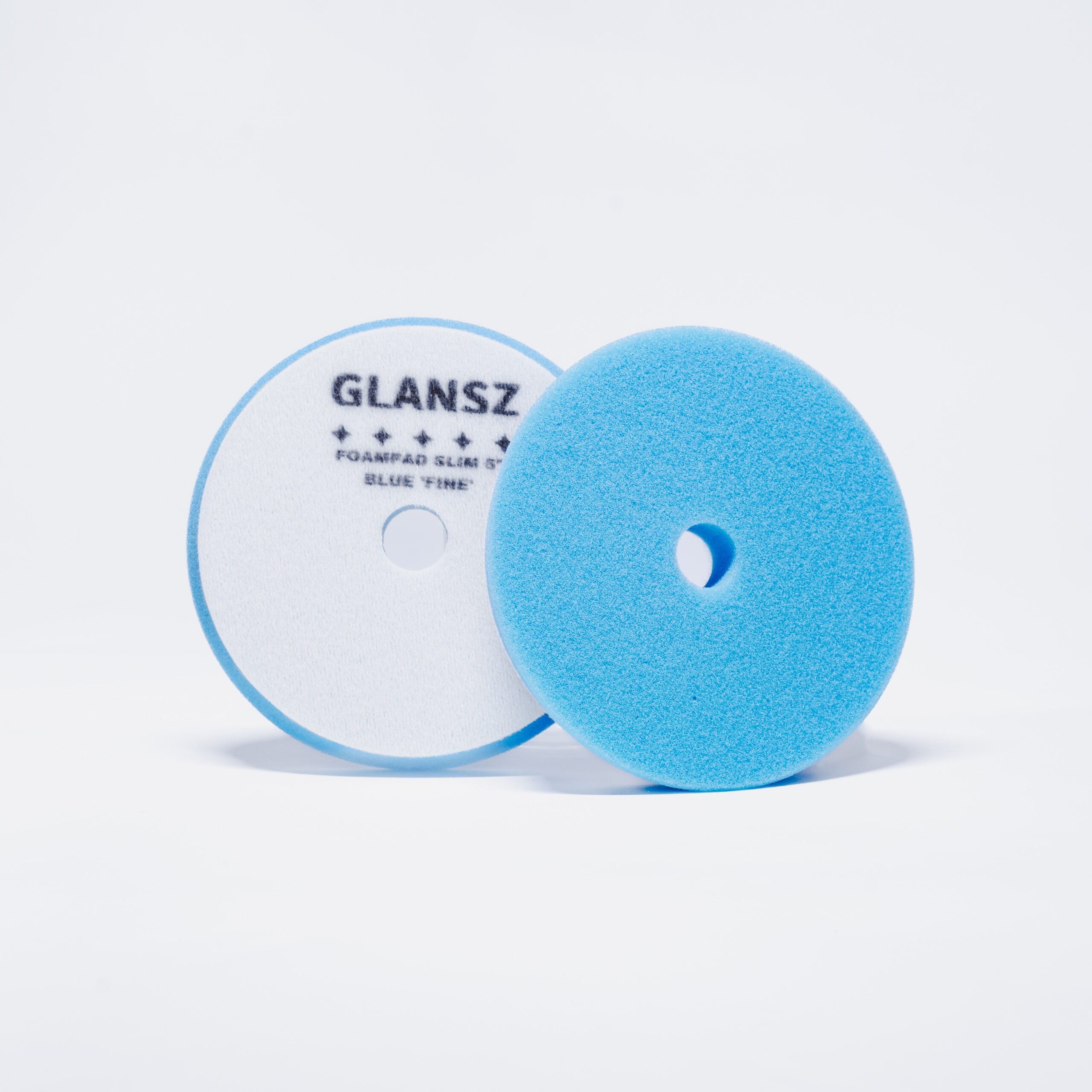 Foampad Glansz, Slim Blauw 5" Fijn