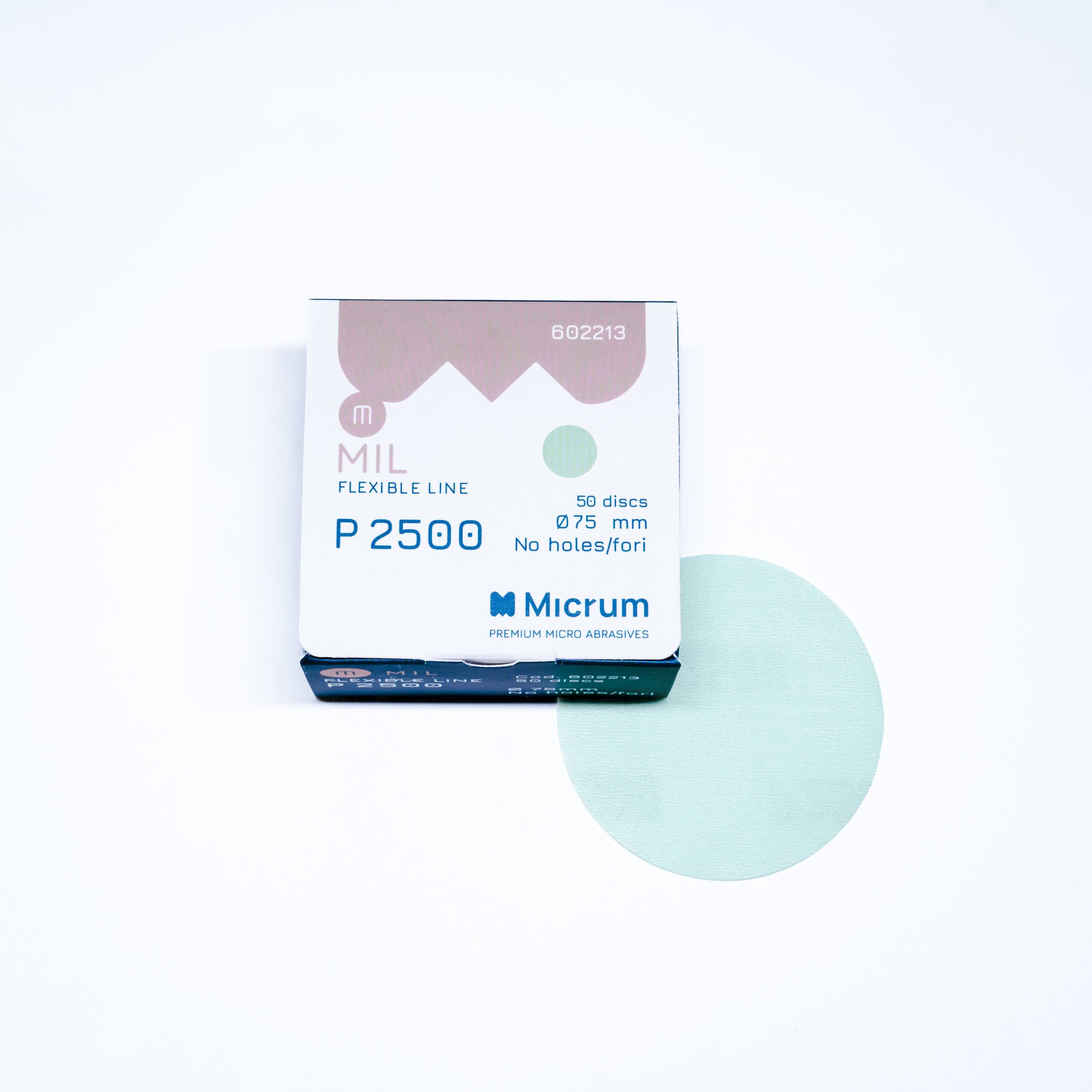 Micrum, MIL 75mm - No hole - P2500