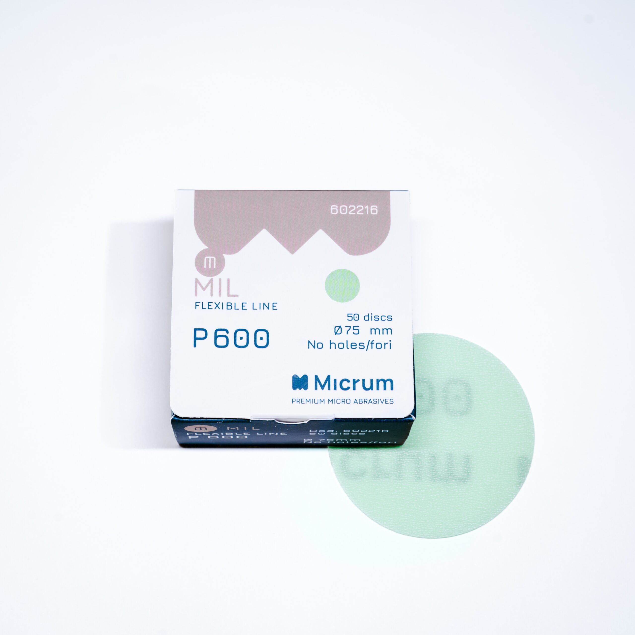 Micrum, MIL 75mm - No hole - P600