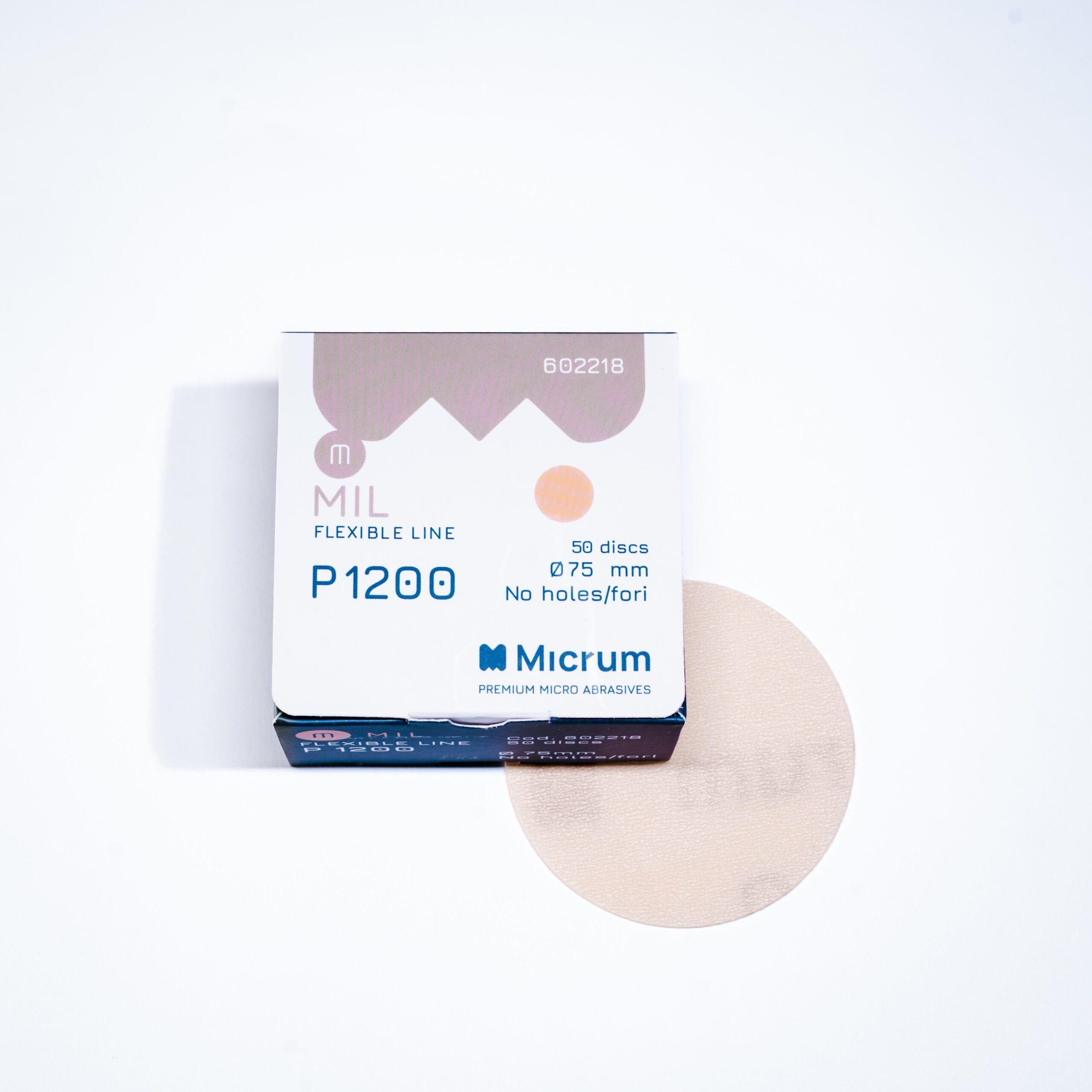 Micrum, MIL 75mm - No hole - P1200