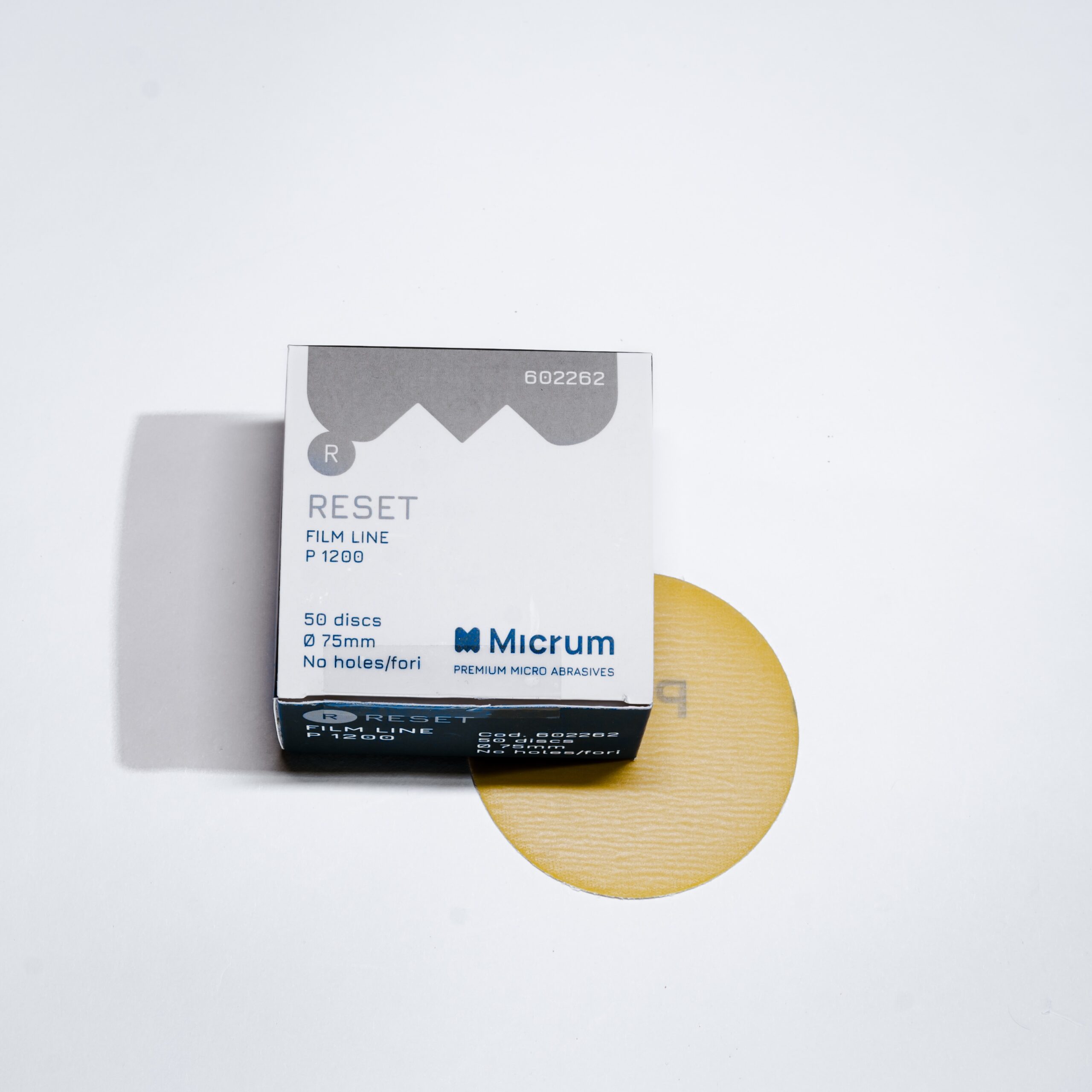 Micrum, RESET 75mm - No hole - P1200