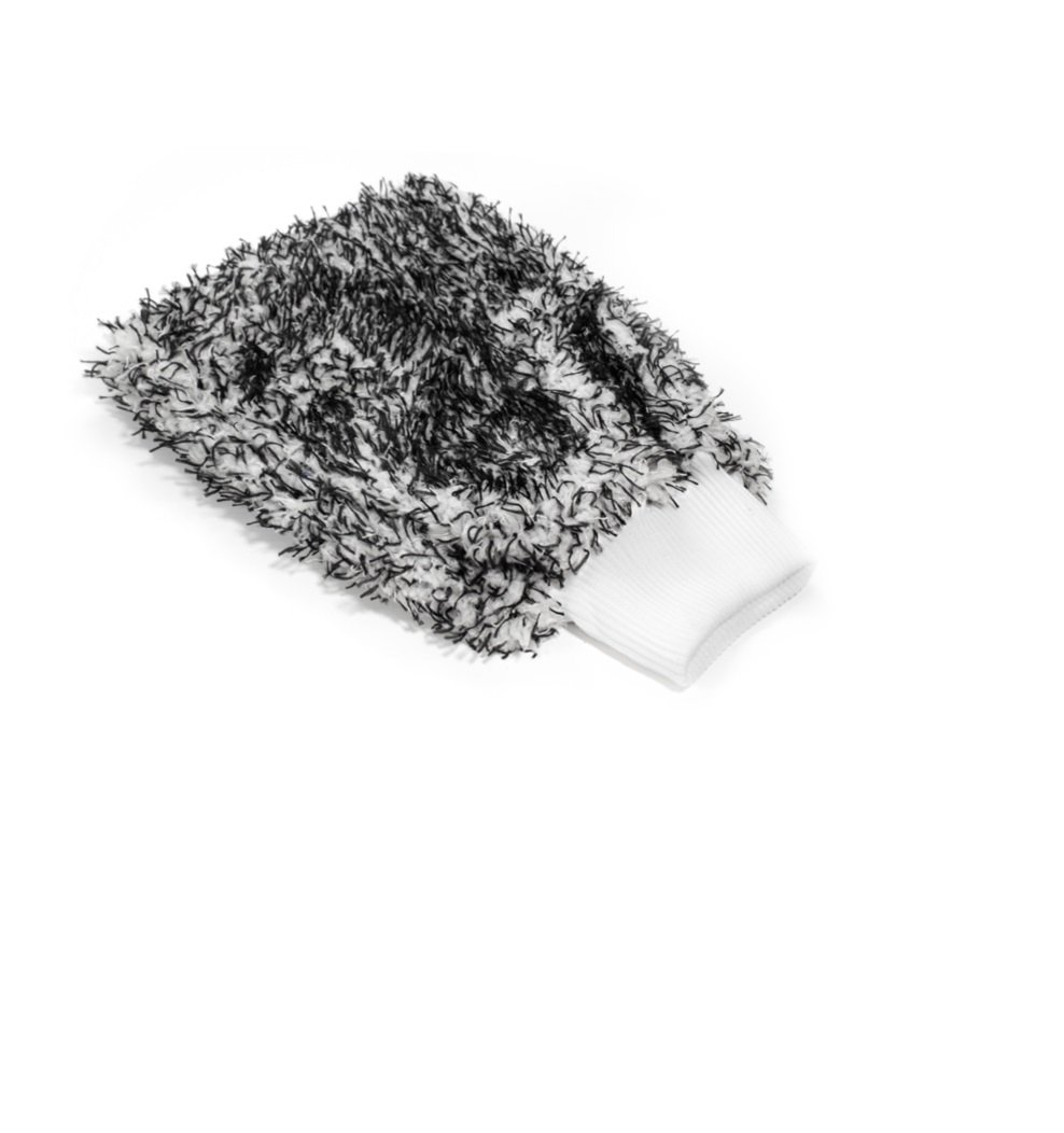 Washandschoen, Microfiber Mammoth Zwart