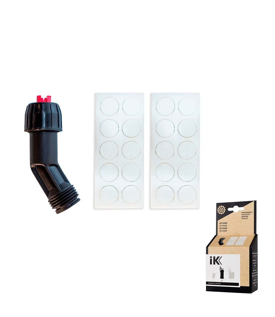 IK Foam Pro 12 Nozzle Kit met 20 Foamfilters