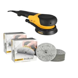 MIRKA DEROS RS 600 Schuurmachine 150mm (incl. 2x pak schuurpapier)