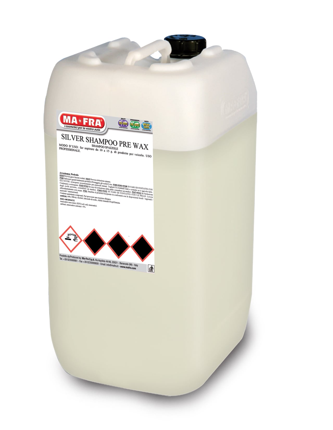 Silver Prewax Borstelshampoo 25L